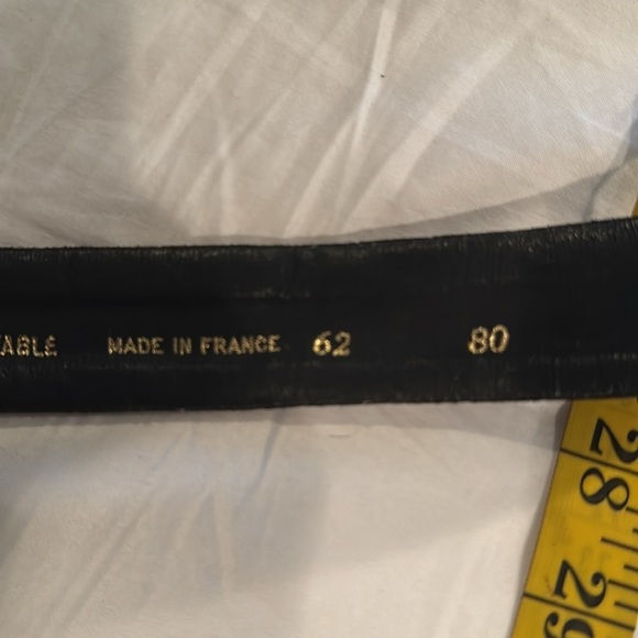 Fabrice Karel Vintage Black Suede Belt with Gold Buckle main image 5